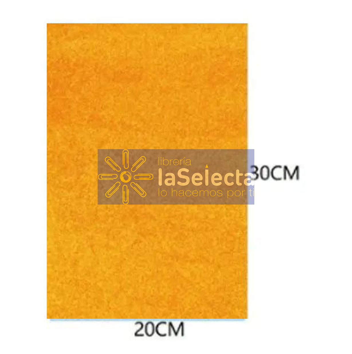 GOMA EVA GLITTER 20X30 CM 2MM NARANJO IMPORTADO